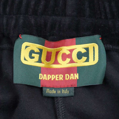 Gucci Velvet Piping Jogger Pants 535919 X9z28 Black XXS