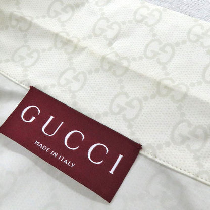 Gucci Web Stripe GG Cotton Shirt 791771 White Short Sleeve Shirt Size