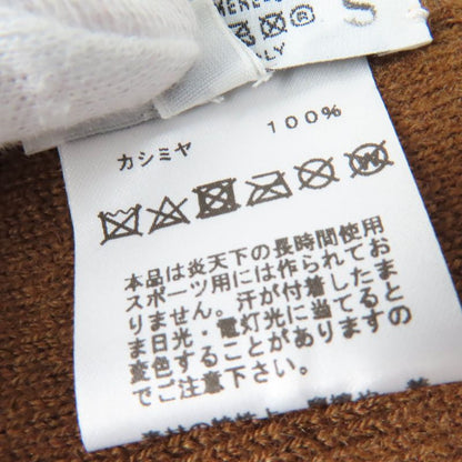 Hermes 100% Cashmere H Logo Knit Cap Knit Hat Brown L With Box Made In Italy