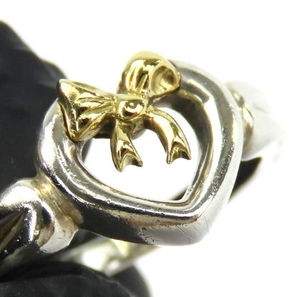 Tiffany & Co Ring ・ Ring Heart Ribbon Silver 925 18K Yellow Gold Approx 3.5g