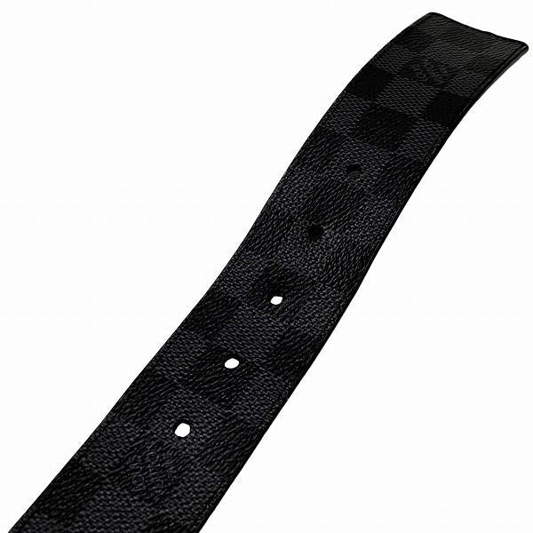 Louis Vuitton Damier Graphite Belt Damier Print M9156 Reversible Branded