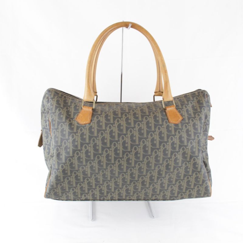 Christian Dior Trotter Boston Bag Monogram Canvas Ladies