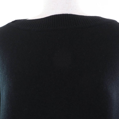 Hermes 2022 2e2506d2 Cliquetis 100% Cashmere Long Sleeve Knit Dress Black 40