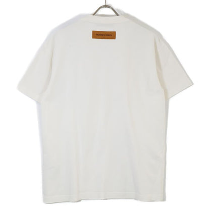 Louis Vuitton White Rm232 NPL Hpy84w LV Embroidered Inverted Logo T-shirt S