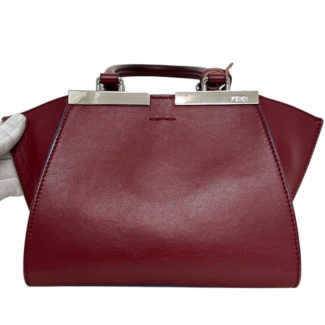 Fendi 2way Bag Petit Trois Jour Bordeaux 8bh333
