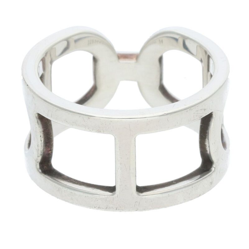 Hermes Ever Chaine D'ancre MM Silver Ring Men's 54 14