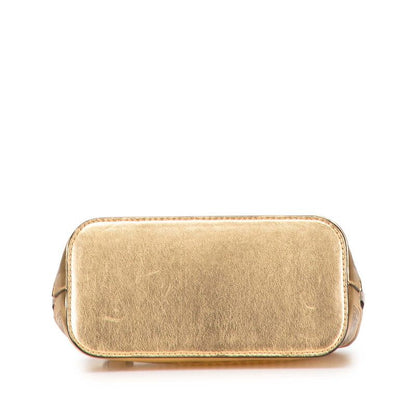 Gucci X SEGA Guccy Print 511189 Gold Black Leather Women's Gucci