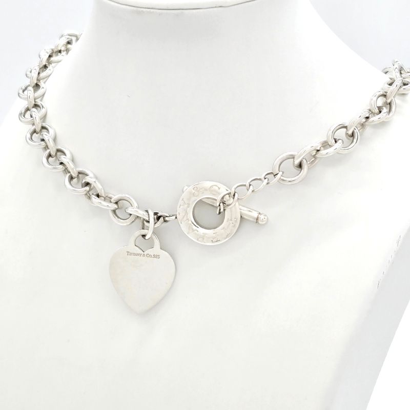Tiffany & Co Tiffany & Co Heart Tag Necklace Choker With Toggle Closure Star