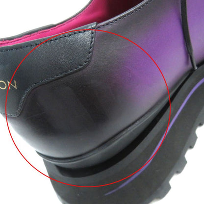 Louis Vuitton Congrès Line Plain Toe Derby Shoes Leather Shoes Purple Gradient