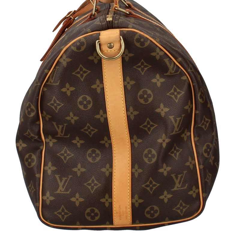 Louis Vuitton Keepall Bandoliere 50 M41416 Monogram Ladies Boston Bag Brown