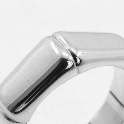 Gucci Bamboo Ring Silver 925 Size 6.5 Ladies 4.3g Ring