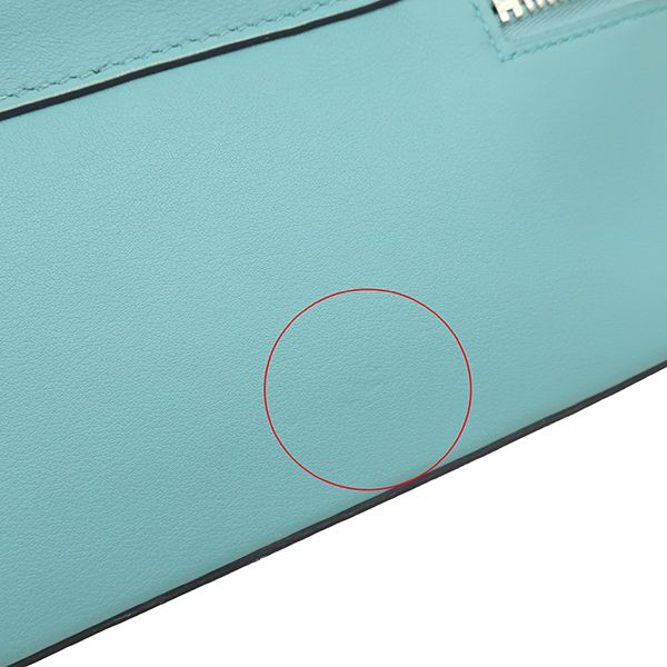 Hermes Handbag Bolide Scles Swift Blue Atoll Silver Hardware Light Blue X