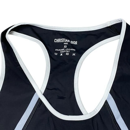 Dior VIBE Christian Dior Tank Top Sleeveless Shirt Top Black [size XS]