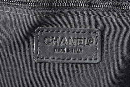 Chanel Shoulder Bag Tote Bag A4 Chanel Coco Mark Caviar Skin Black Preowned