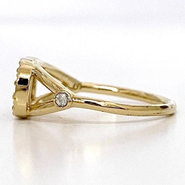 Christian Dior Logo Ring F21236 Gold Excellent Condition