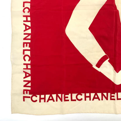Chanel Scarf Mademoiselle Silhouette Red Off-white Logo Bijoux Necklace Jewelry