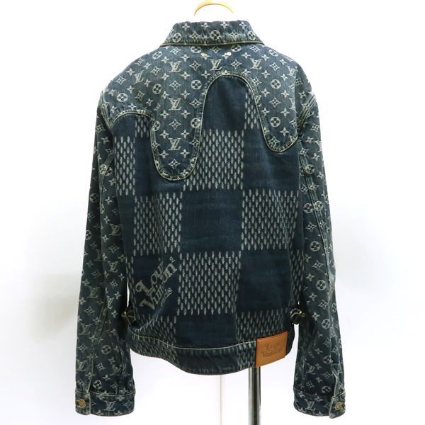 Louis Vuitton × NIGO Denim Jacket Hja10wuzc Giant Damier Waves Monogram #48