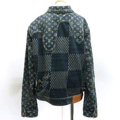 Louis Vuitton × NIGO Denim Jacket Hja10wuzc Giant Damier Waves Monogram #48