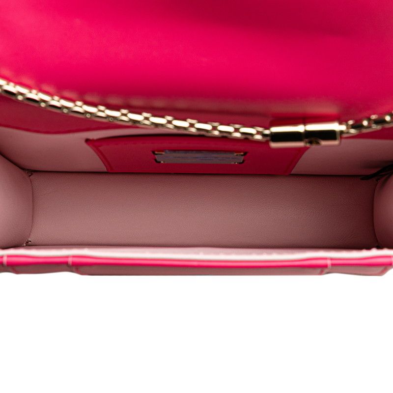 Bulgari Serpenti Forever Chain Shoulder Bag Pink Leather Women Bvlgari
