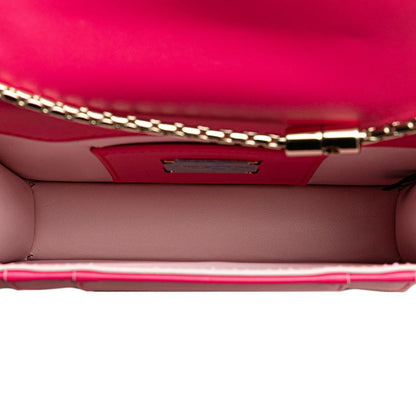 Bulgari Serpenti Forever Chain Shoulder Bag Pink Leather Women Bvlgari