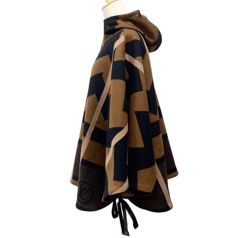 Louis Vuitton Outer Brown Poncho Cape Graffiti