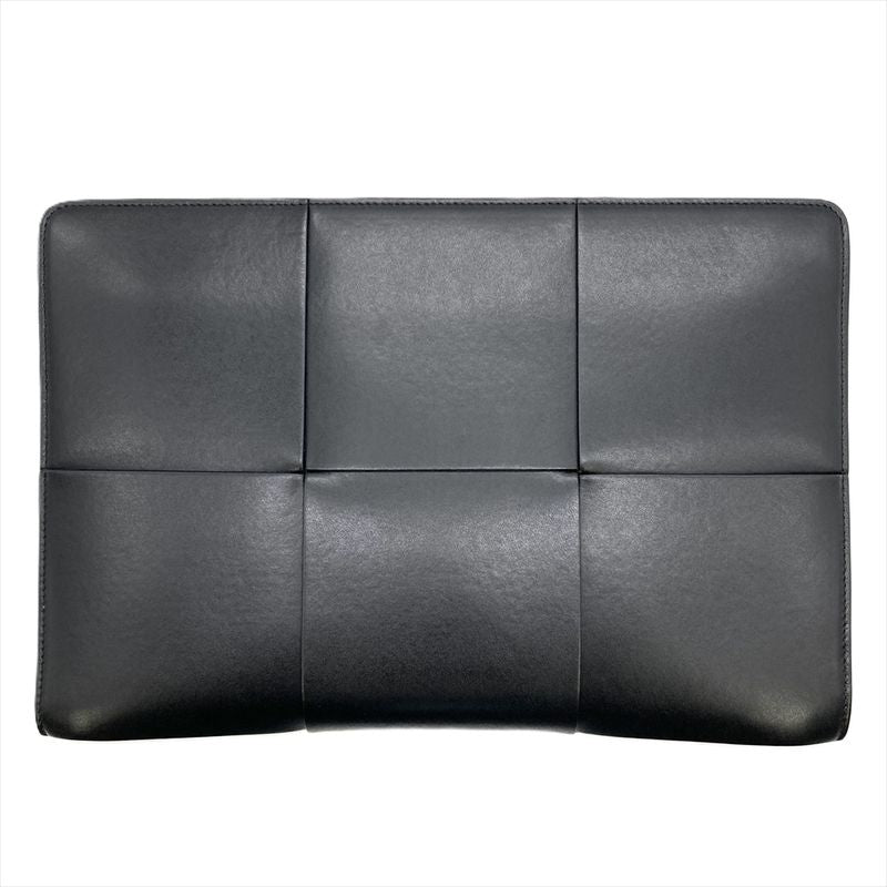 Bottega Veneta Maxi Intrecciato Arco Document Case Briefcase Calf Black Men's