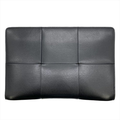 Bottega Veneta Maxi Intrecciato Arco Document Case Briefcase Calf Black Men's
