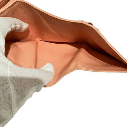 Bottega Veneta Intrecciato 609285 Pink Trifold Wallet For Women