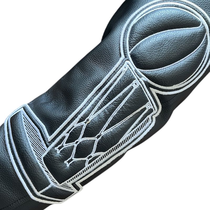 Louis Vuitton Riders Jacket 21AW NBA Collaboration Rm212m Leather Wool Black