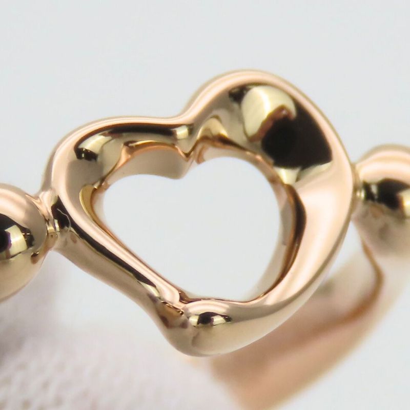 Tiffany & Co Ring - Open Heart 18K Pink Gold Approx 3.5g Pink Gold Elsa Peretti