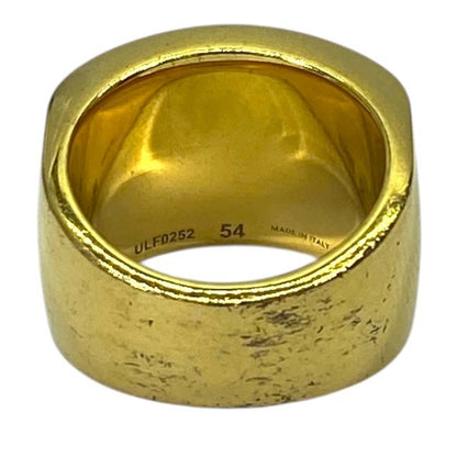 Celine Ulf0252 Triomphe Ring Accessories Jewelry Logo GP Gold Celine (size 54