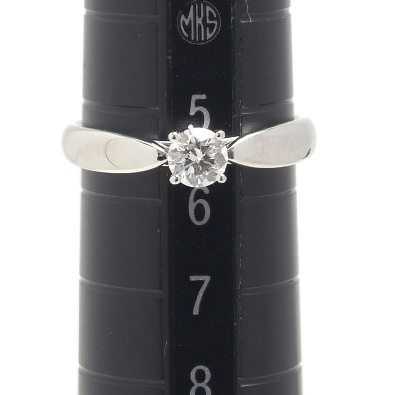 Tiffany & Co Harmony Ring Size Approx 5.5 Pt950 Diamonds 0.22ct