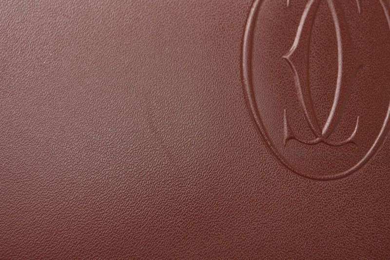 Cartier Clutch Bag Must Line Cartier Men's Bag Leather Bordeaux L1000060