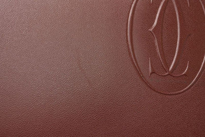 Cartier Clutch Bag Must Line Cartier Men's Bag Leather Bordeaux L1000060