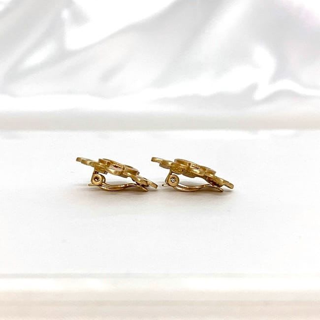 Chanel Earrings Gold Coco Mark GP