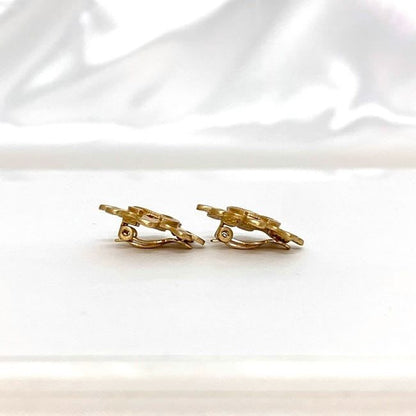 Chanel Earrings Gold Coco Mark GP