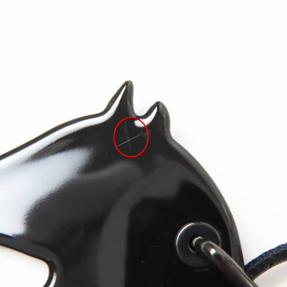 Hermes Tattersall PM Buckle Workshop Necklace Pendant GP Enamel Blue Beige