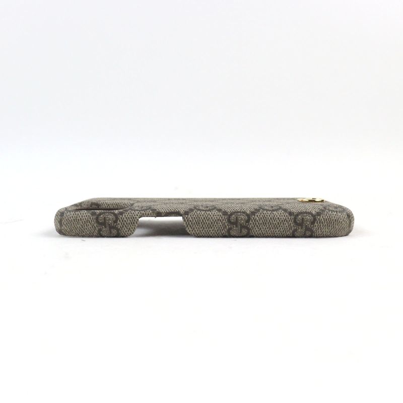 Gucci 763787 GG Supreme Canvas Current Ophidia GG Logo Iphone 15 Case Beige