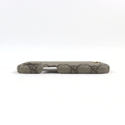 Gucci 763787 GG Supreme Canvas Current Ophidia GG Logo Iphone 15 Case Beige