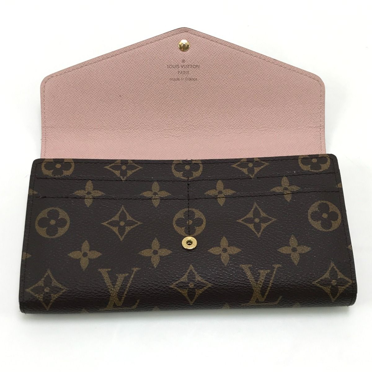 Louis Vuitton Bi-Fold Long Wallet Monogram Portefeuille Sarah