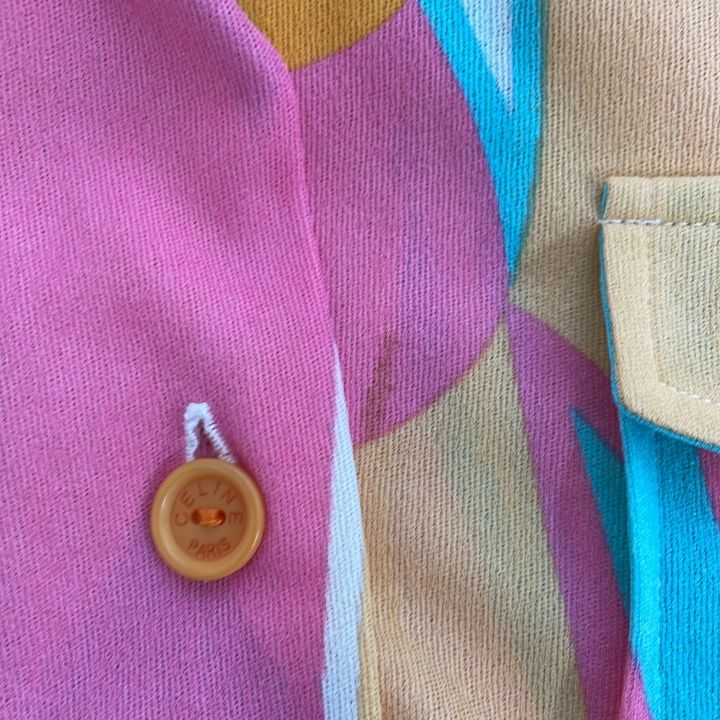 Celine OLD Short Sleeved Shirt Women's Pink 36