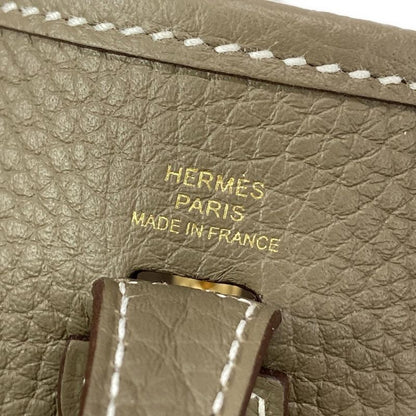 Hermes Shoulder Bag Evelyn Tpmamazon Etoupe × Blue Indigo Gold Hardware