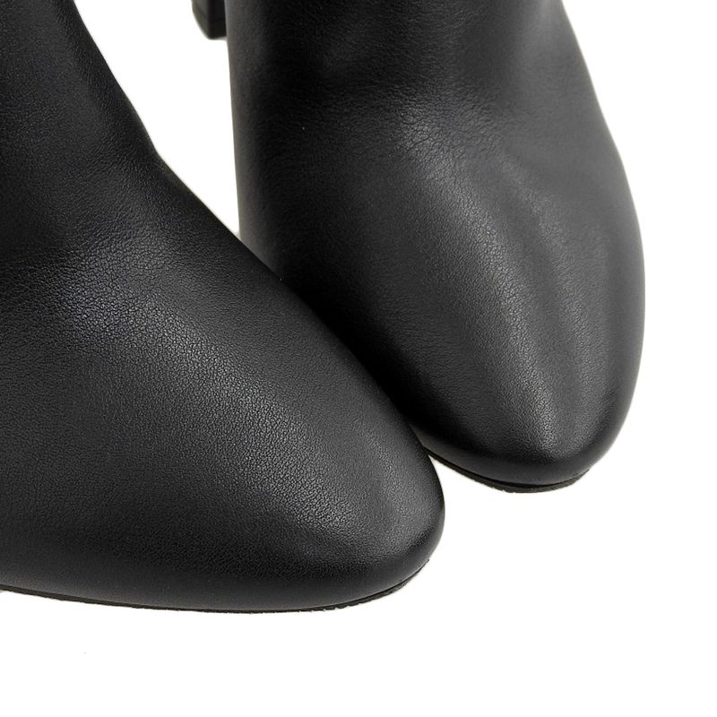 Saint Laurent 2020 Item 529330 Leather Belted Short Ankle Boots 36.5 23-23.5cm