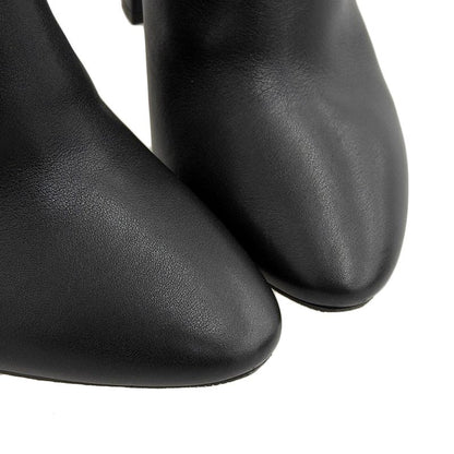 Saint Laurent 2020 Item 529330 Leather Belted Short Ankle Boots 36.5 23-23.5cm