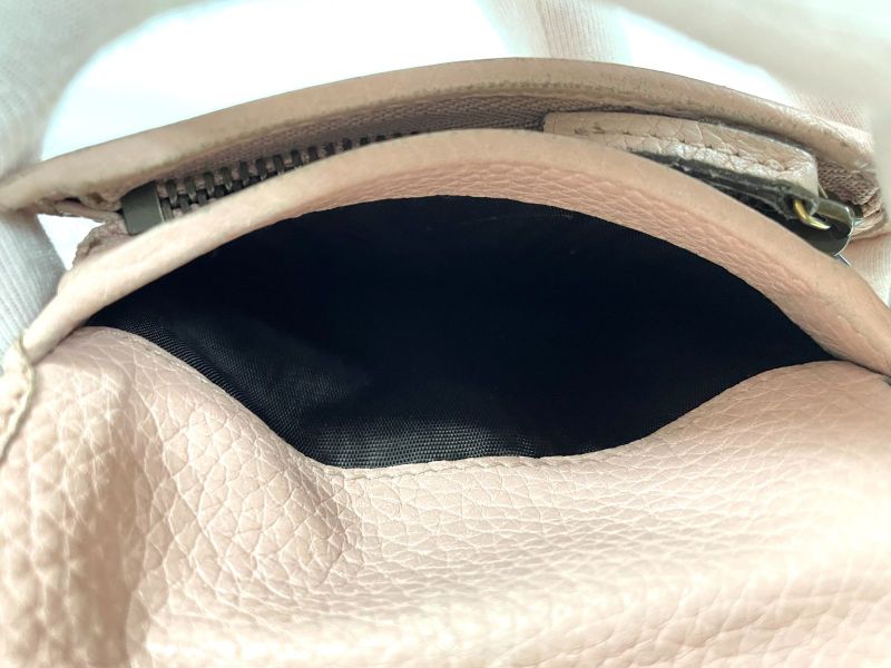 Gucci Animalier Bee Blind For Love Leather Compact Wallet 460185 Pink Made In