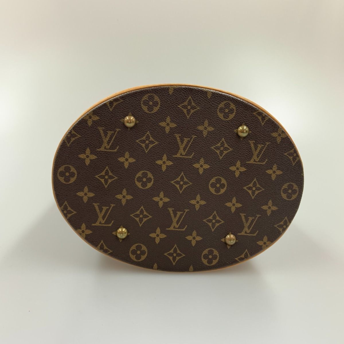 Louis Vuitton Monogram Bucket GM Shoulder Bag M42236 Brown