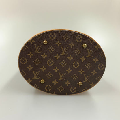 Louis Vuitton Monogram Bucket GM Shoulder Bag M42236 Brown