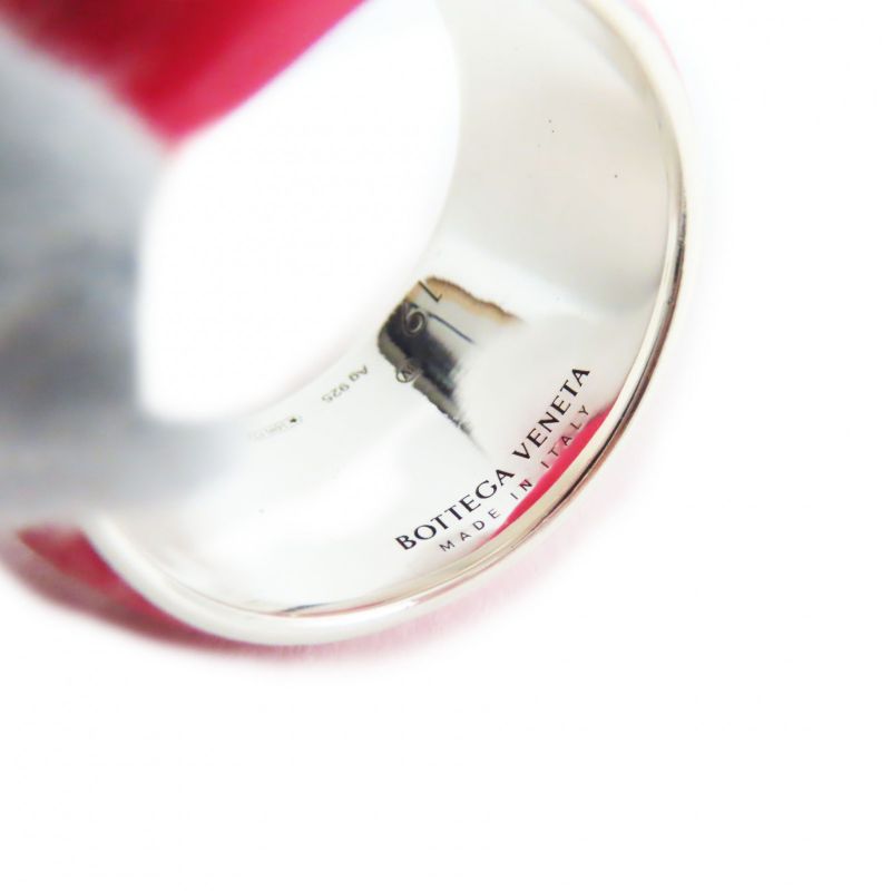 Bottega Veneta SEAL RING - Ring Accessory Ag925 Pink Size 19