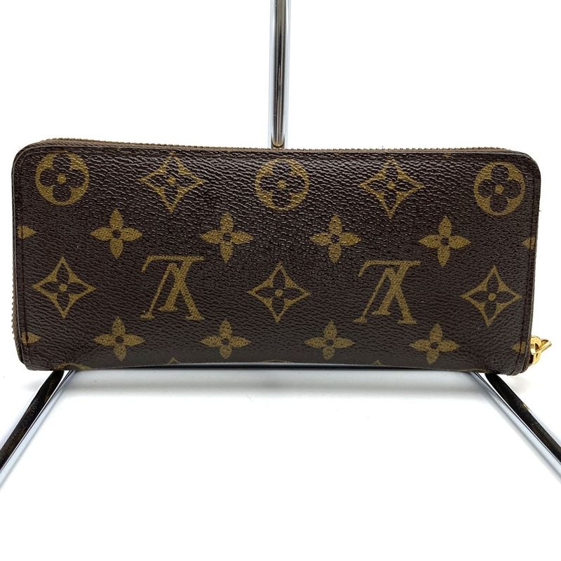 Louis Vuittonm60744 Portefeuille-cles Mance Mimosa Round Long Wallet Brown