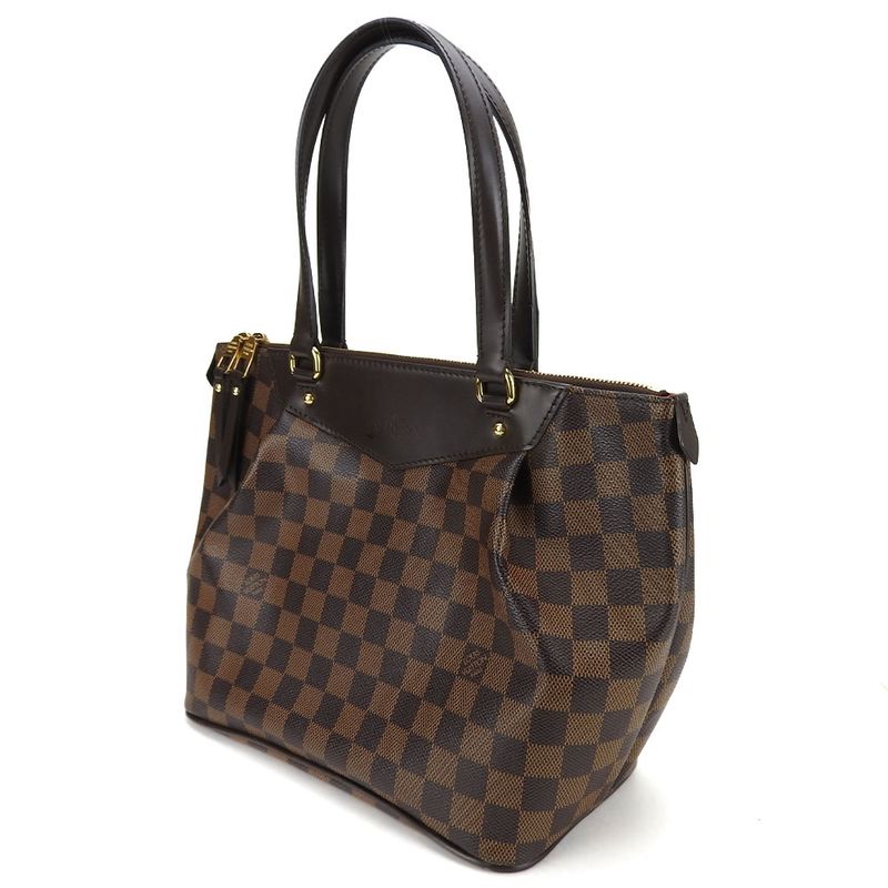 Louis Vuitton Tote Bag Westminster PM N41102 Damier Canvas Brown Gold Hardware